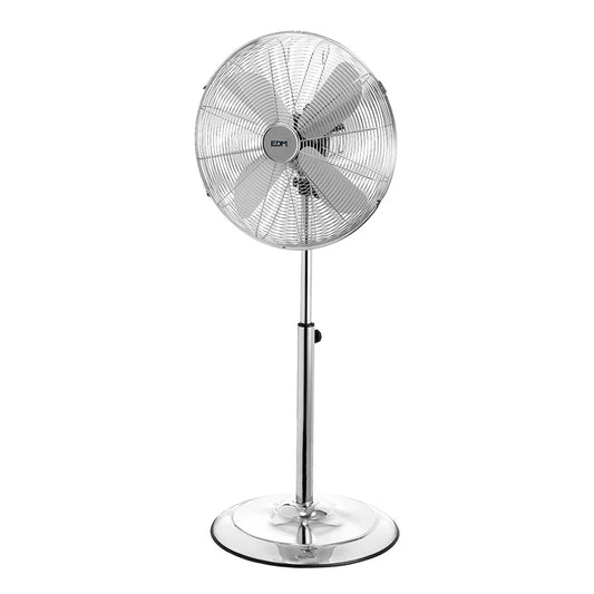 Ventilatore a Piantana EDM 33973 Argentato 60 W - Yestore