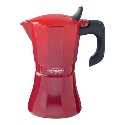 Caffettiera Italiana Oroley Petra Rosso Alluminio 9 Tazze - Yestore