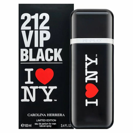 Men's Perfume Carolina Herrera EDP 212 VIP Black I Love NY 100 ml - Yestore