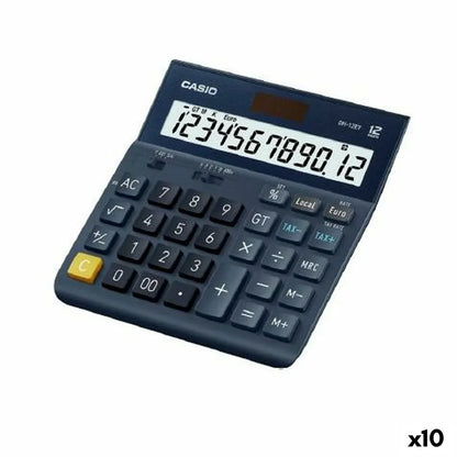 Calcolatrice Casio DH-12ET Nero (10 Unità) - Yestore