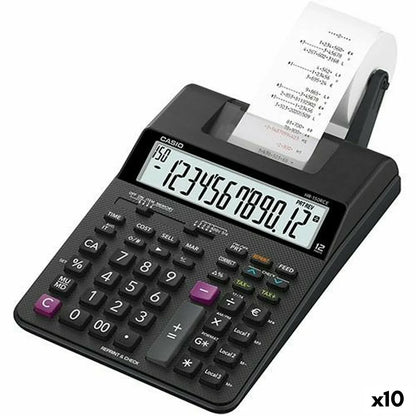 Calcolatrice stampante Casio HR-150RCE Nero (10 Unità) - Yestore