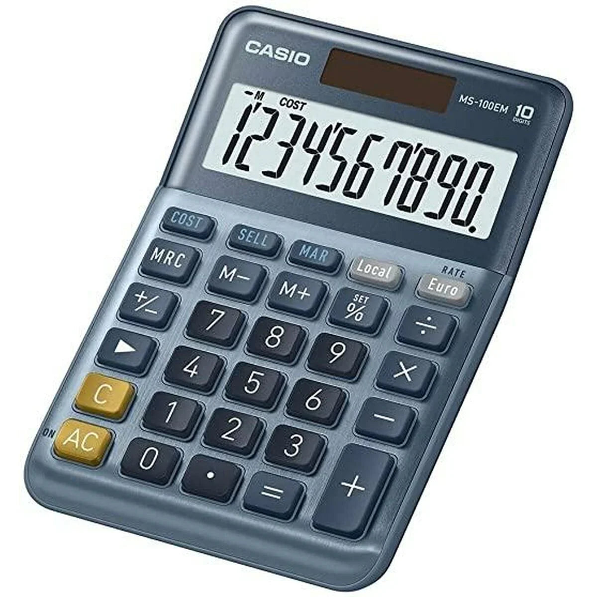 Calcolatrice Casio MS-100EM Azzurro (10 Unità) - Yestore