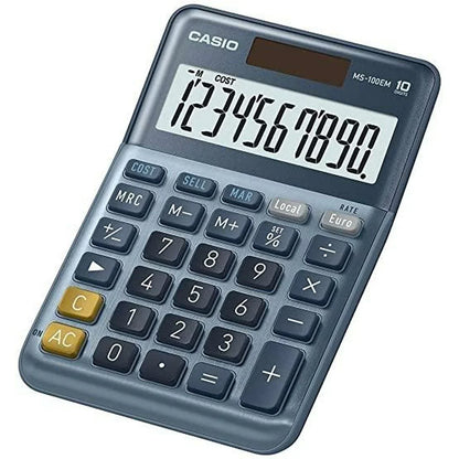 Calcolatrice Casio MS-100EM Azzurro (10 Unità) - Yestore