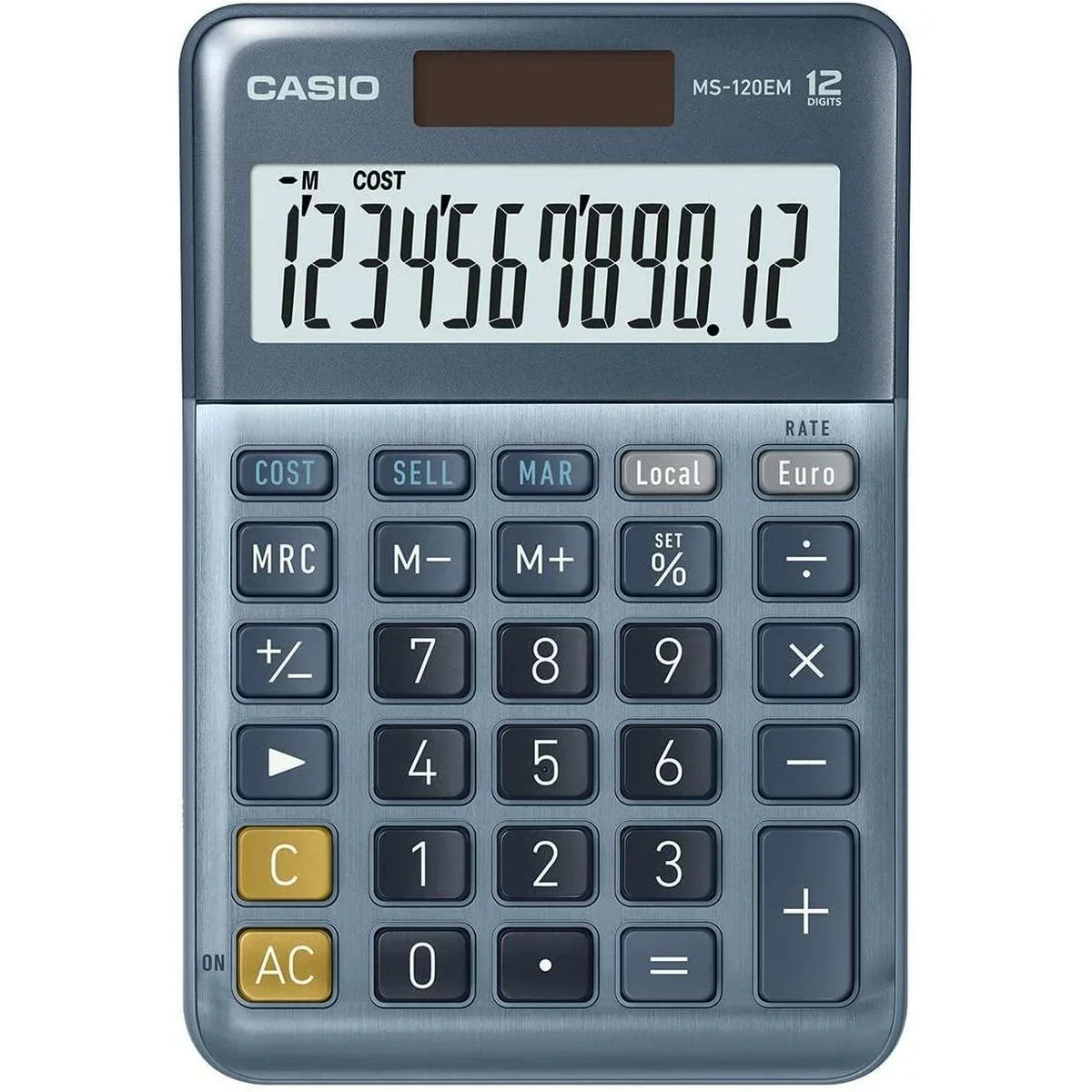 Calcolatrice Casio MS-100EM Azzurro (10 Unità) - Yestore