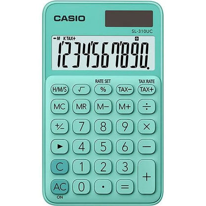 Calcolatrice Casio SL-310UC Verde (10 Unità) - Yestore