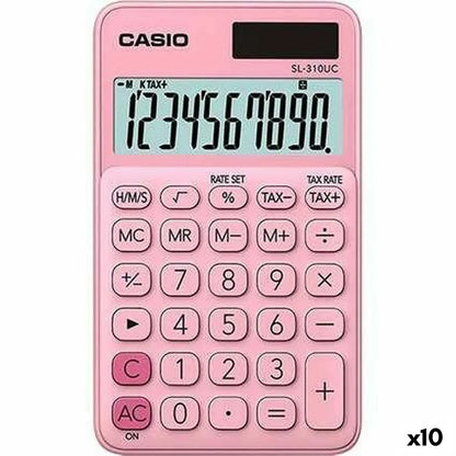 Calcolatrice Casio SL-310UC Rosa (10 Unità) - Yestore