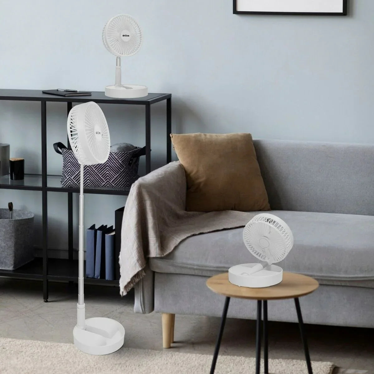 Ventilatore Portatile Pieghevole Aktive Ricaricabile (4 Unità) - Yestore