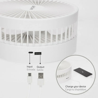 Ventilatore Portatile Pieghevole Aktive Ricaricabile (4 Unità) - Yestore