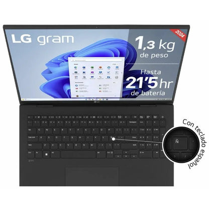 Laptop LG Gram 17Z90S-G.AD7BB 17" Intel Core Ultra 7 155H 32 GB RAM 2 TB SSD - Yestore