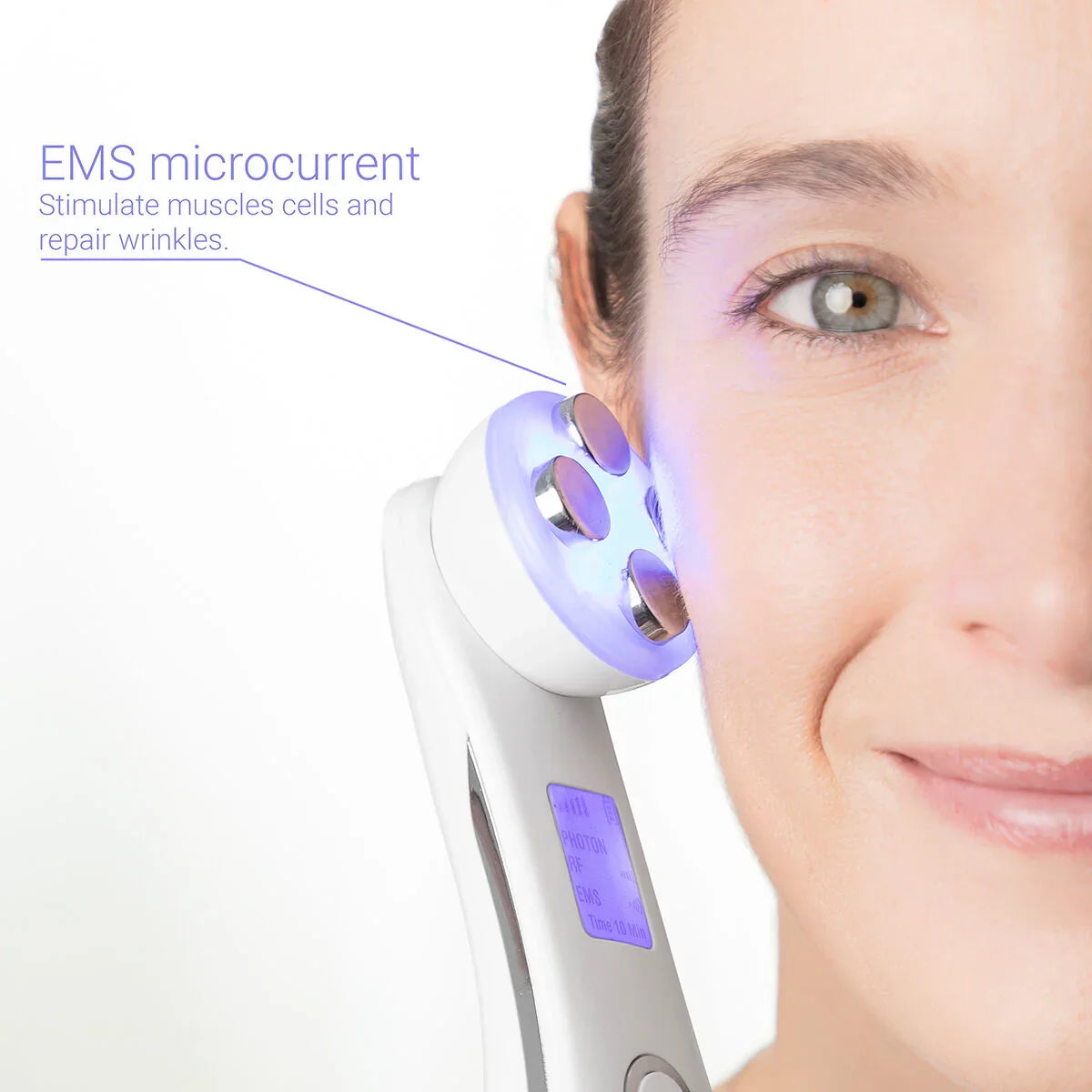 Massaggiatore Viso con Radiofrequenza, Fototerapia ed Elettrostimolazione - Yestore