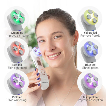 Massaggiatore Viso con Radiofrequenza, Fototerapia ed Elettrostimolazione - Yestore