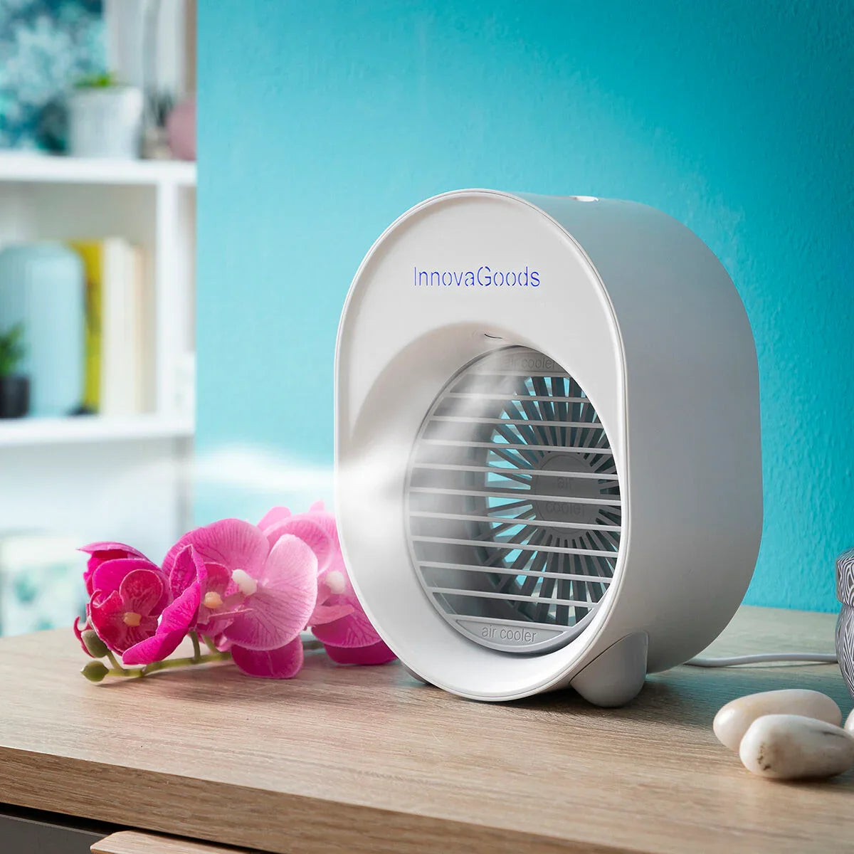Mini Climatizzatore Umidificatore a Ultrasuoni con LED Koolizer InnovaGoods - Yestore