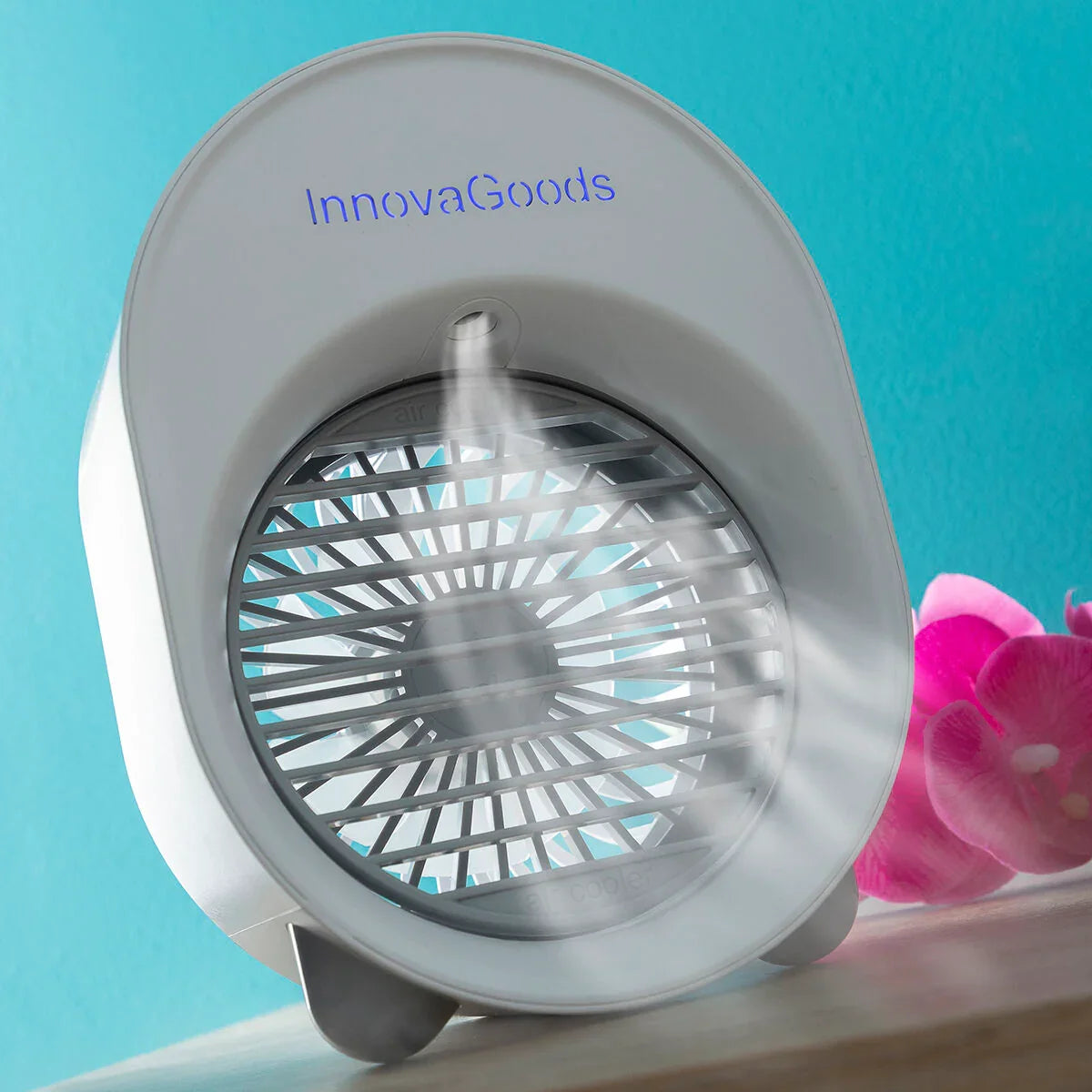 Mini Climatizzatore Umidificatore a Ultrasuoni con LED Koolizer InnovaGoods - Yestore