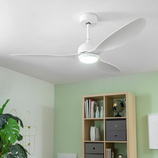 Ventilatore da Soffitto con Luce LED e 3 Pale ABS Flaled InnovaGoods Bianco 36 W 52" Ø132 cm - Yestore