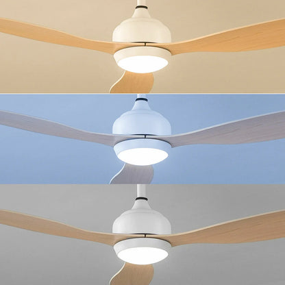 Ventilatore da Soffitto con Luce LED e 3 Pale ABS Wuled InnovaGoods Legno 36 W 52" Ø132 cm - Yestore