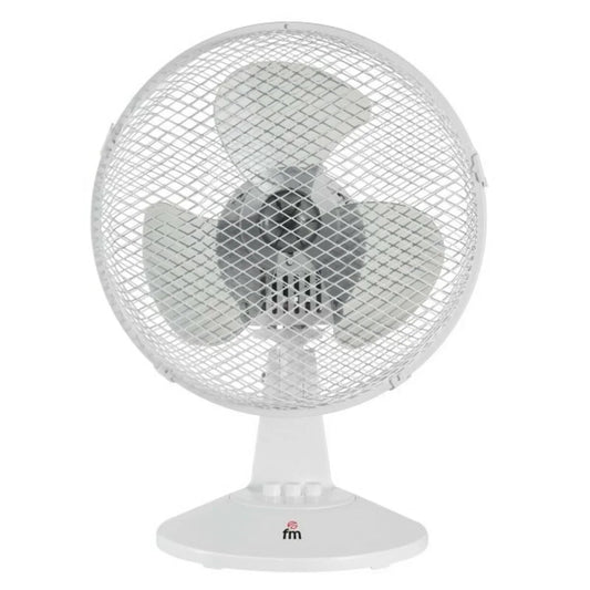 Ventilatore da Tavolo Grupo FM 65786 25 W Ø 23 cm Bianco - Yestore