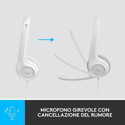 Cuffie Logitech H390 Bianche