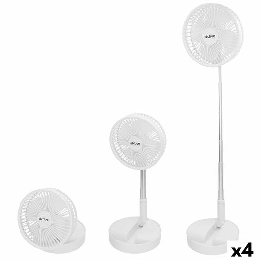 Ventilatore Portatile Pieghevole Aktive Ricaricabile (4 Unità) - Yestore
