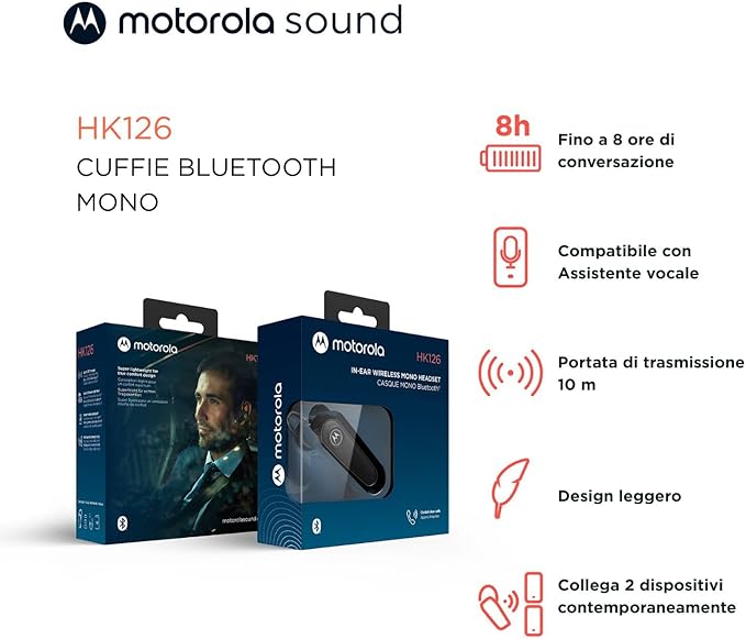 Auricolare Motorola HK126 Black
