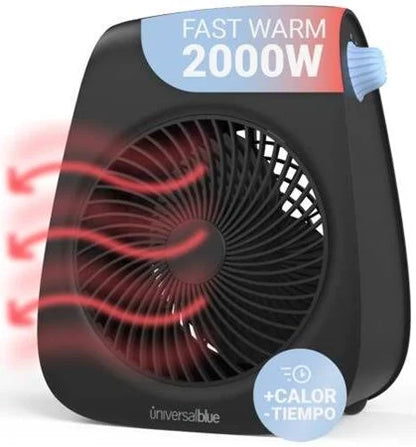 Radiatore Elettrico Digitale Universal Blue Nero 2000 W